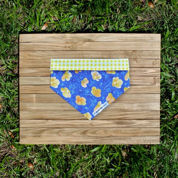 Hope for Ukraine Pet Bandana | Blue and Yellow Dog Bandana, Pet Accessory - Picture 3 of 9